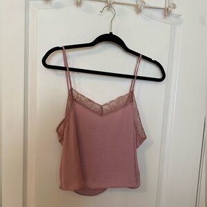 Wild Fable Light Pink Lace Camisole Blouse